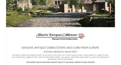 Desktop Screenshot of historiceuropeancobblestone.com